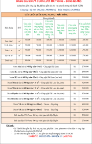 Mẫu Cửa Cuốn Mắt Cáo SV1671